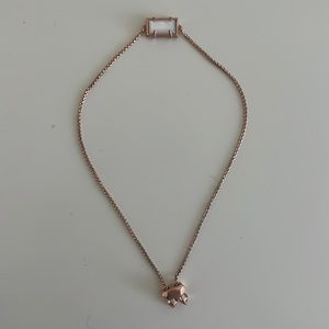 Kendra Scott Bracelet Rose Gold White Stone
